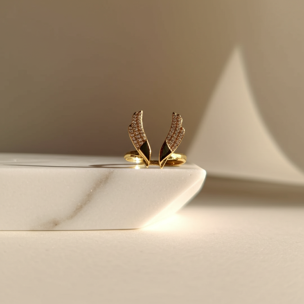 Angel wings ring - Rings - View 6