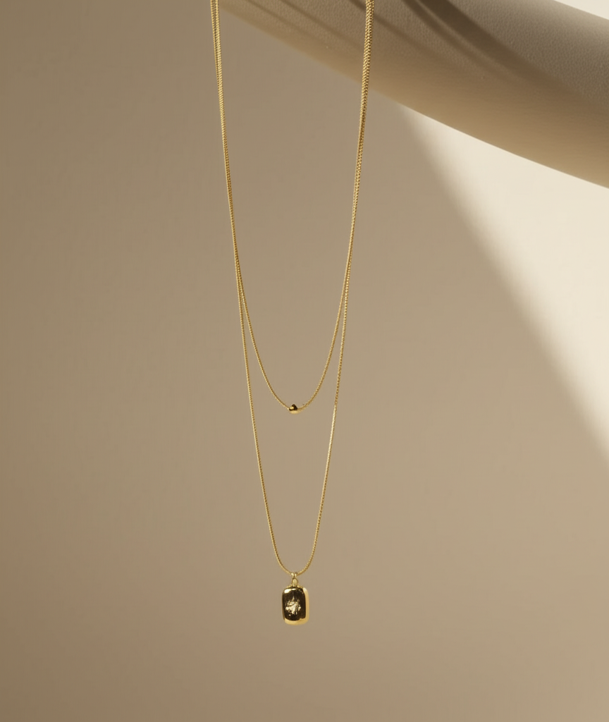 Double layer celestial star pendant chain - Necklaces - View 2