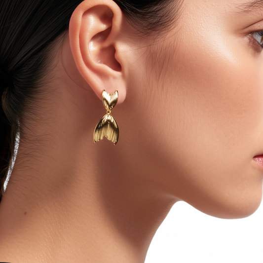 Contemporary drop earrings  - Earrings - View 1