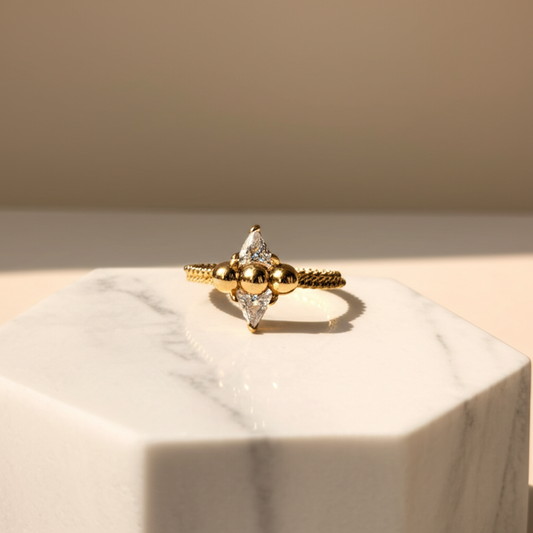 Celestial glow two diamond ring - Rings - View 2