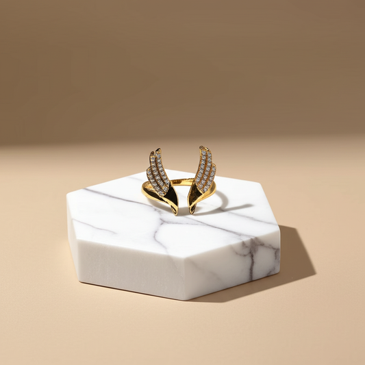 Angel wings ring - Rings - View 2