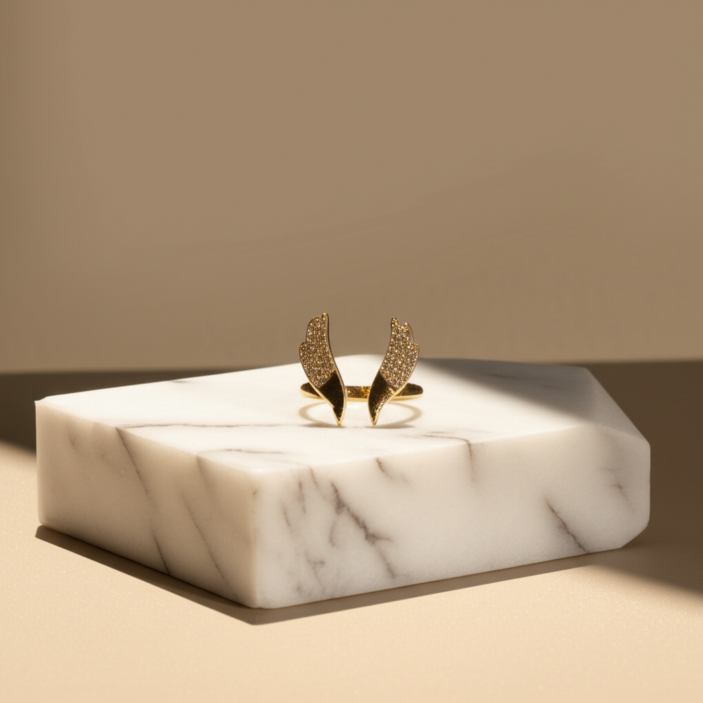 Angel wings ring - Rings - View 4