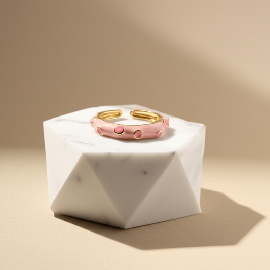 Enamel white ring - Rings - View 2