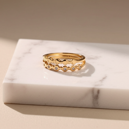 Double layer love diamond ring - Rings - View 2