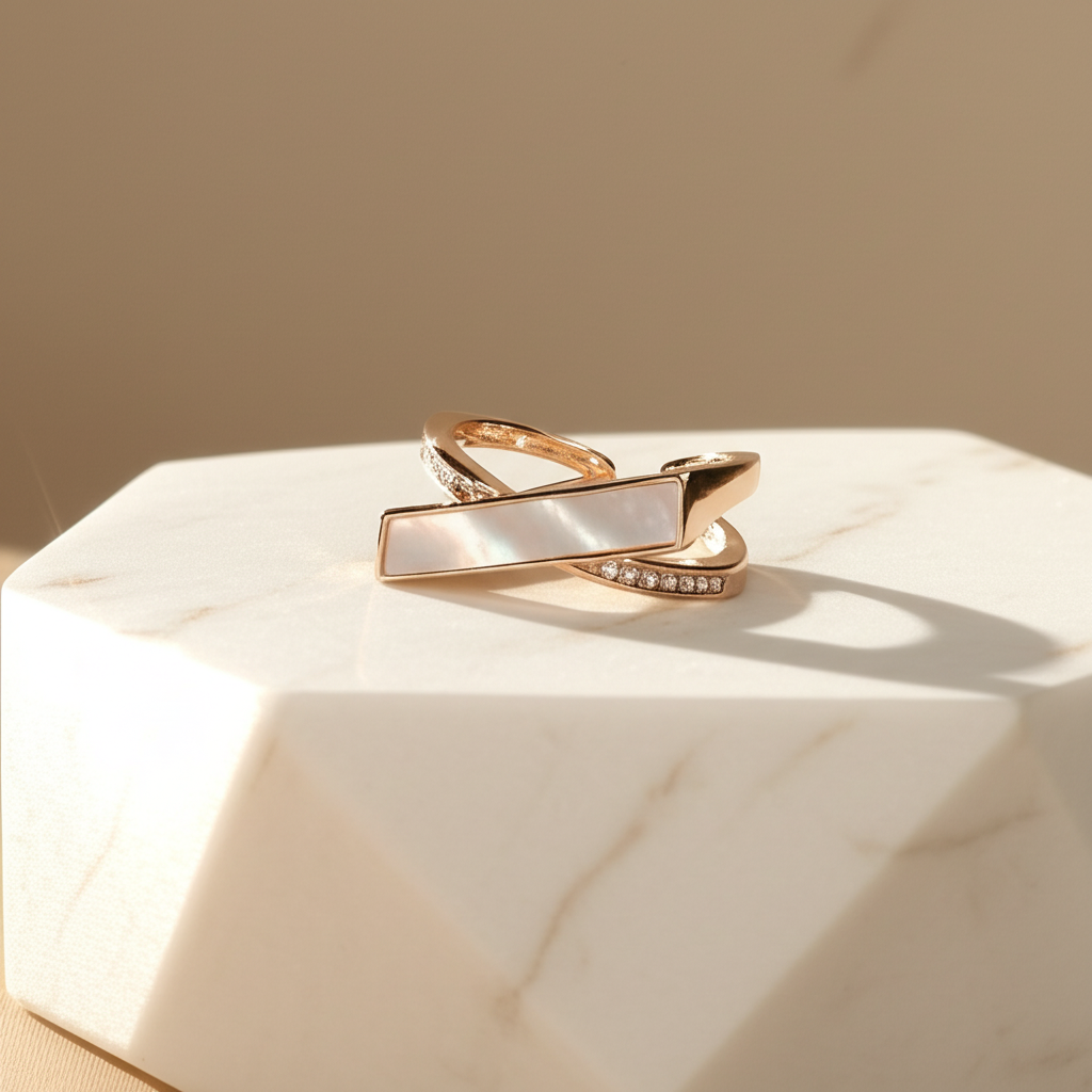Rose gold twilight crossroads  - Rings - View 1