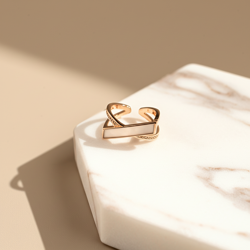 Rose gold twilight crossroads  - Rings - View 2