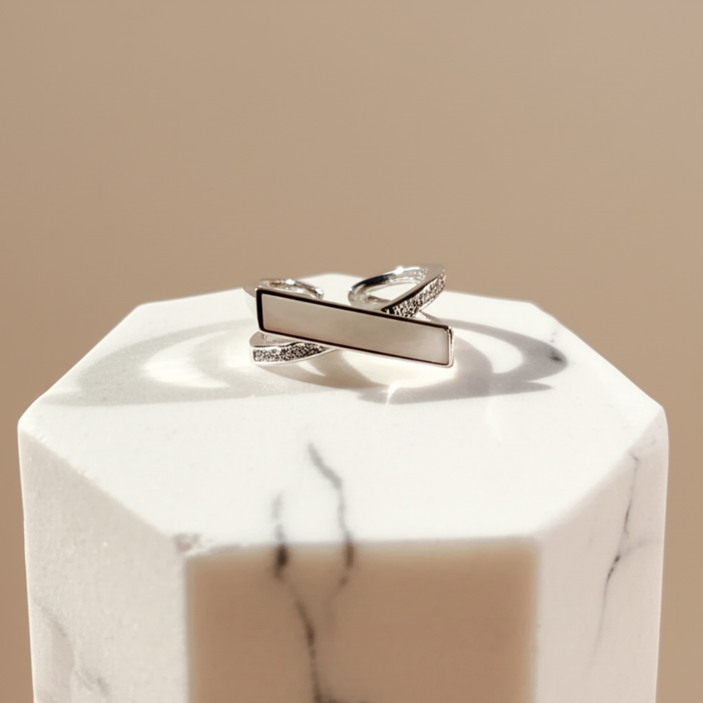 Silver toned twilight crossroads  - Rings - View 3