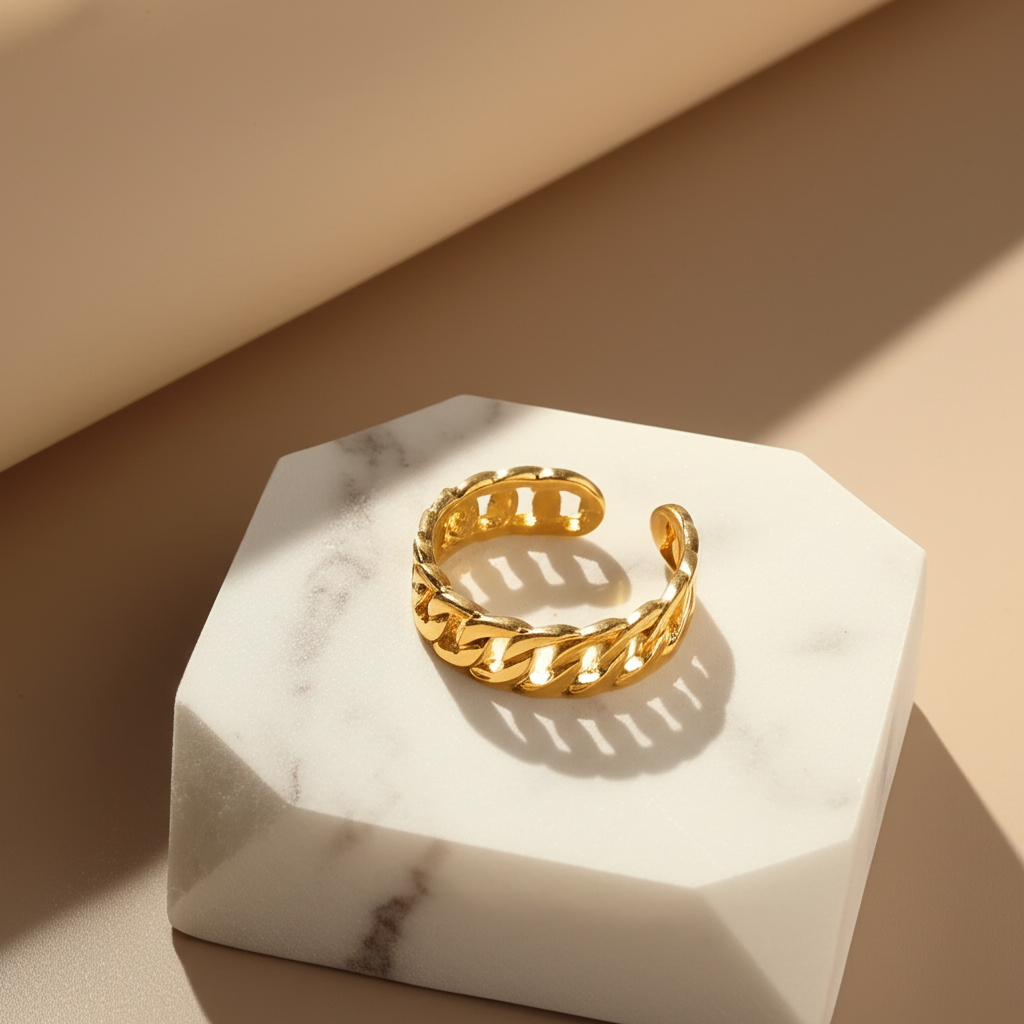 Cross chain ring  - Rings - View 6