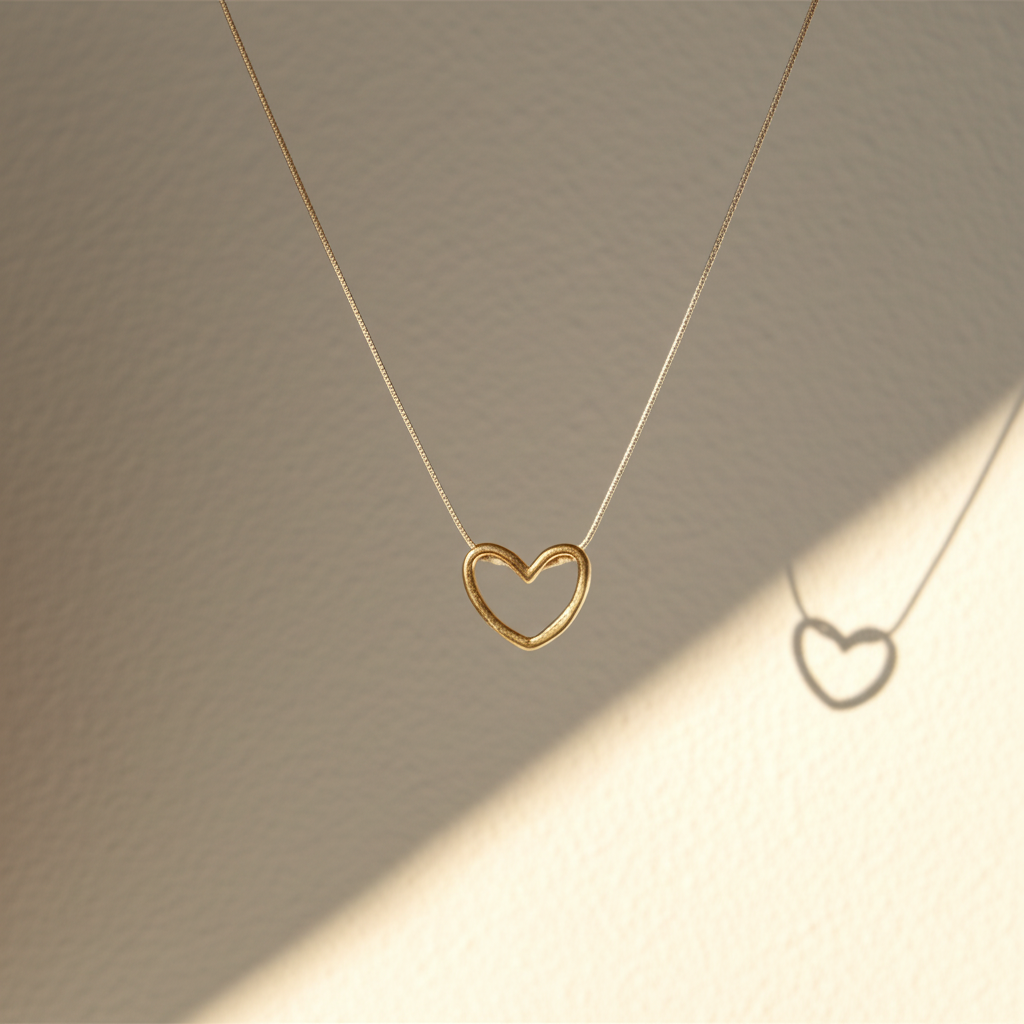 Hollow heart pendant chain - Necklaces - View 3