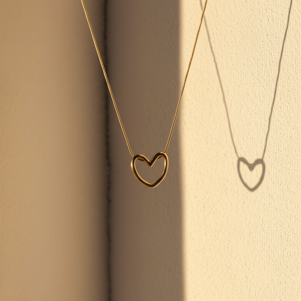 Hollow heart pendant chain - Necklaces - View 4