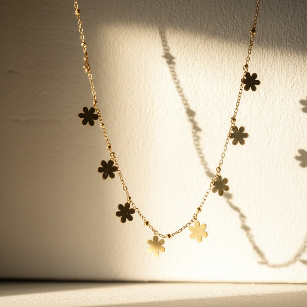 Beautiful flower chain best for layering  - Necklaces - View 4