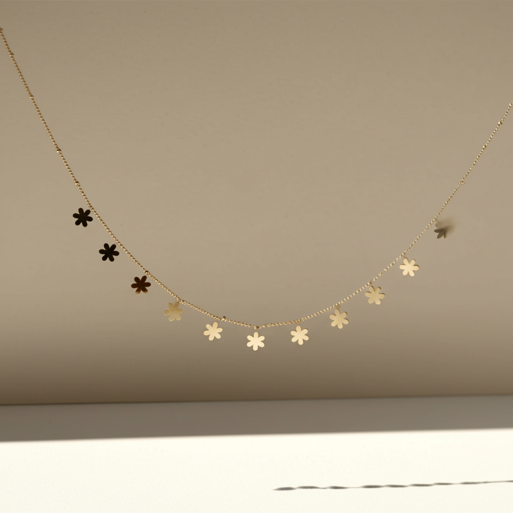 Beautiful flower chain best for layering  - Necklaces - View 5