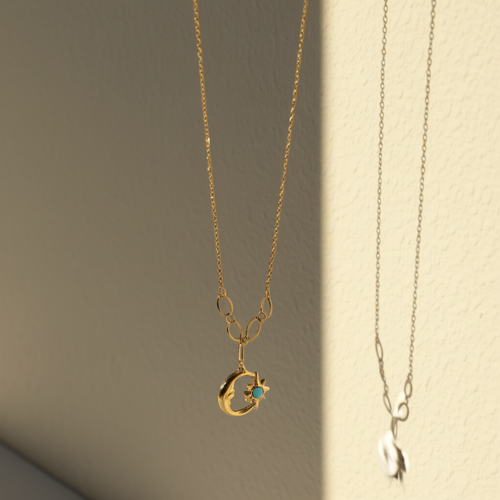 Beautiful moon pendant chain - Necklaces - View 4