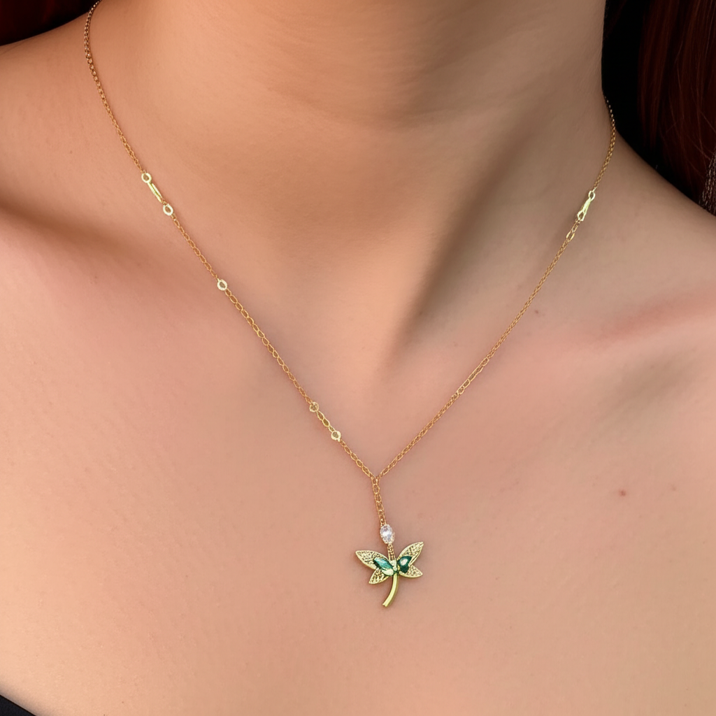 Whimsical butterfly pendant chain - Necklaces - View 3
